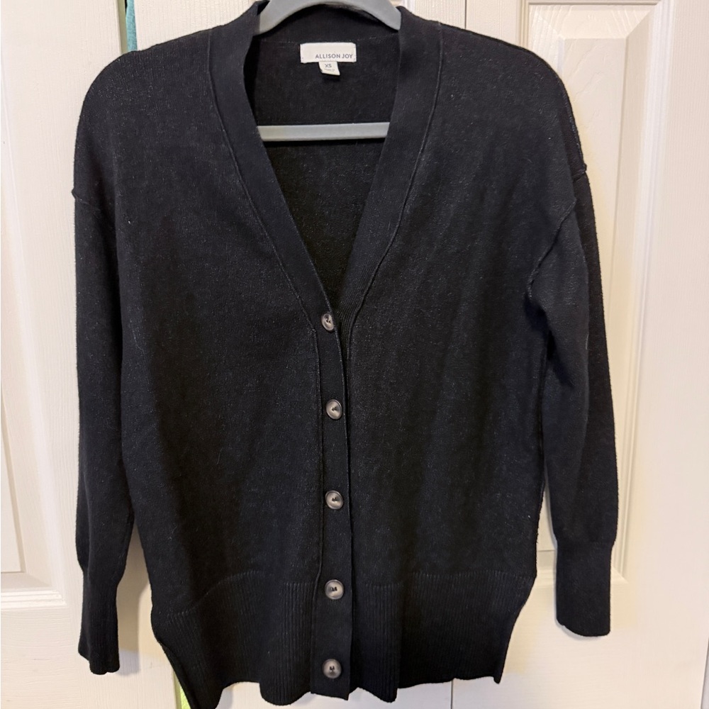 Allison Joy Classic Black Button-Up Cardigan